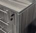 Charcoal L-Shaped Rectangular Managers Desk w/6 Drawers
