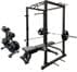 Complete Free Weight Fitness Set with The Beast Power Rack and Bench