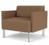 Luxe 500 lb. Capacity Guest Chair in Upgrade Fabric/Healthcare Vinyl
