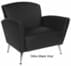 Mid-Century Style Vinyl Lounge Seating Series - Lounge Chair with Chrome Legs
