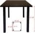4' x 4' Square Standing Height Conference Table w/Square Post Legs