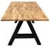 6' x 3' Solid Wood Meeting Table with Metal A-Frame Legs