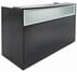 Black Salon Reception Desk Shell - Drawers Sold Separately