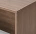  Modern Walnut Adjustable Height Manager's L-Shaped Desk