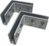 Steel L-Shaped Brackets for Sneeze Guard Panels - Set of 2 - IN STOCK!
