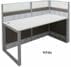 TrendSpaces Office Cubicles-Premium Single Open End Cubicle
