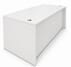 White Rectangular Managers Desk w/6 Drawers