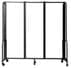 6'W x 6'H Clear Acrylic Folding Mobile Room Divider