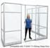 7-Foot Full Clear Glass Office Panels - 24