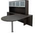 Charcoal Peninsula L-Shaped Desk w/48