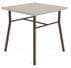 Chat Square End Table with Solid Surface