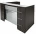 L-Shaped Glass Front Reception Desk