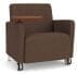 Ravenna 500 lbs Bariatric Guest Chair w/ Casters & Swivel Tablet in Standard Fabric or Vinyl