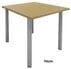 4' Square Standing Height Conference Table w/Round Post Legs