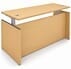 Maple Adjustable Height Manager's Desk