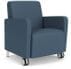 Ravenna Guest Chair w/ Casters in Standard Fabric or Vinyl
