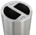 Satin Aluminum Dual Recycling Receptacle