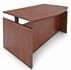 Cherry Adjustable Height Bow Front Desk