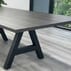 12' Rectangular Conference Table with Metal A-Frame Base