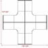 12'W x 12'D x 7'H White Laminate Washable Complete 4-Person Cluster Office Cubicle - Starter Unit