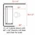 6' x 6' x 7'H Clear Glass Modular Office w/ Black Frame - Add-On Cubicle 