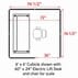 6' x 6' x 7'H Clear Glass Modular Office w/ Black Frame - Starter Cubicle