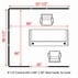 8' x 8' x 7'H Clear Glass Modular Office w/ Black Frame - Add-on Cubicle