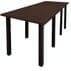 9' x 4' Standing Height Conference Table w/Square Post Legs