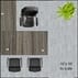 Office Desk & Chair Set for 10' x 10' Office - Charcoal Laminate