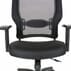 24/7 300 lb. Capacity Heavy-Duty Black Mesh Chair w/Memory Foam Seat
