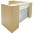 L-Shaped Glass Front Reception Desk