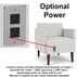 Luxe 500 lb. Capacity Armless Guest Chair in Upgrade Fabric/Healthcare Vinyl
