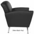 Mid-Century Style Vinyl Lounge Seating Series - Lounge Chair with Chrome Legs