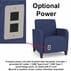 Siena 4 Seat Sofa in Standard Fabric or Vinyl