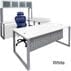 TrendSpaces Electric Lift Workstations - Electric Lift Adjustable Bridge U-Desk w/Hutch