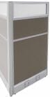 1-1/4" Thick Single Raceway Office Panels - 24&quotW x 48&quotH Glass Window Office Panel - See Other Sizes