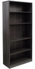 Charcoal 5-Shelf Office Bookcase