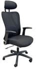 ProSupport Black Mesh Office Chair with Flip Arms & Headrest