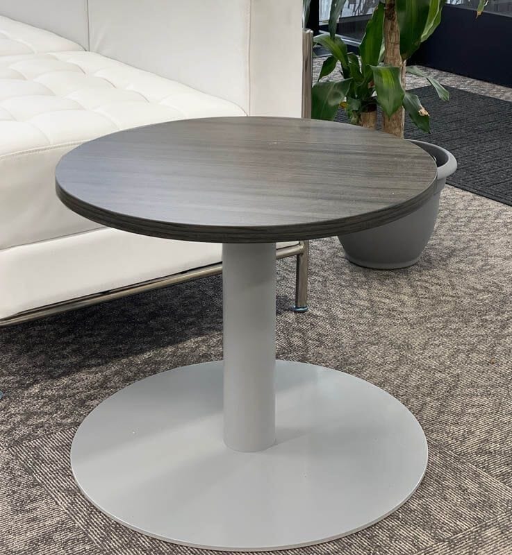24" Round x 19"H Round Metal Disc Base Coffee Table Other Sizes Available