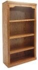 33&quotW x 48&quotH Traditional Real Oak Bookcases - Made in USA - See Other Sizes Below