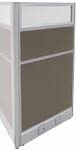 1-1/4" Thick Single Raceway Office Panels - 24&quotW x 48&quotH Glass Window Office Panel - See Other Sizes