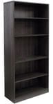 Charcoal 5-Shelf Office Bookcase