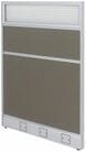 30&quotW x 48&quotH Single Raceway Office Panel w/Glass Window