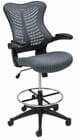 CurvForm Flip Up Arm Mesh Drafting Stool w/ 23-1/2&quot - 31-1/2&quotH Seat Height