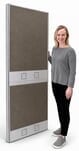 67&quotH Double Raceway Full Fabric Office Panels - 24&quotW x 67&quotH - See Other Sizes