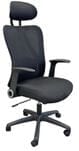 ProSupport Black Mesh Office Chair with Flip Arms & Headrest