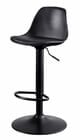 Compact Black Height Adj. Stool for Phone Booth