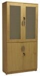Maple Glass Door Wall Unit