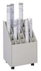 15&quotW Mobile Roll File w/ 20 Tubes