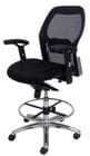 Black Mesh Advanced Ergonomic Ultra Office Stool w/ 25"-33" Seat Height